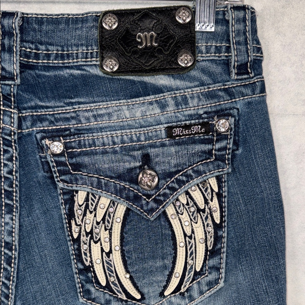Miss Me denim Bermuda shorts - Picture 3 of 5